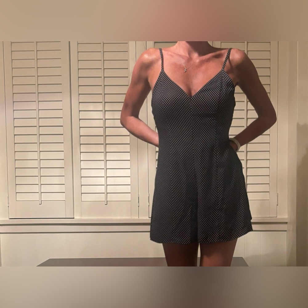 Alice + Olivia polka dot romper
